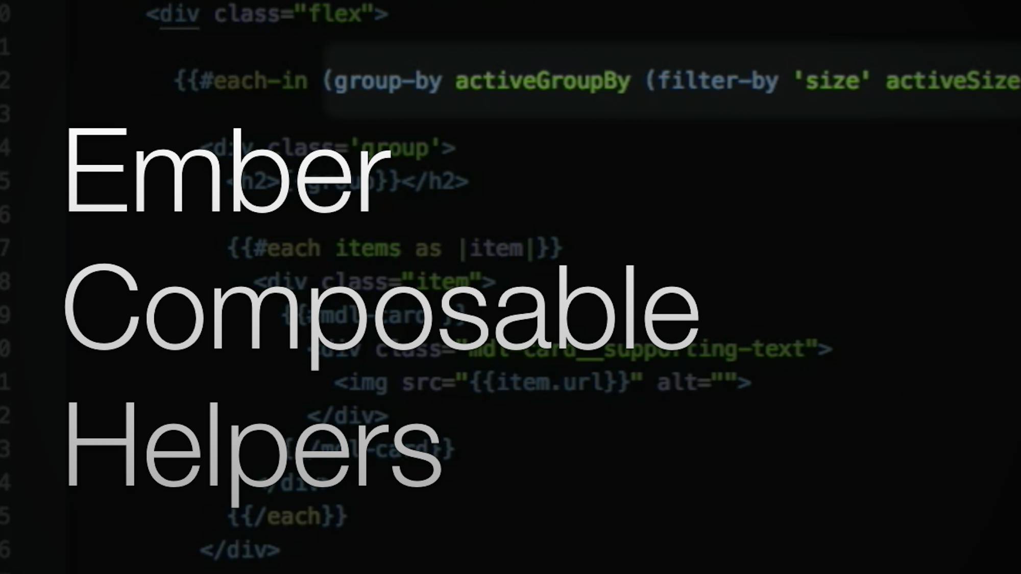 Ember Composable Helpers EmberMap